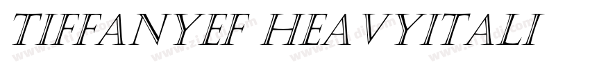 TiffanyEF HeavyItali字体转换